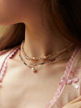 Celeste Pink Gemstone Necklace - MOUSAI