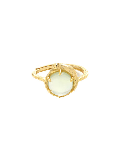 Elysia Prehnite Gemstone Ring - MOUSAI