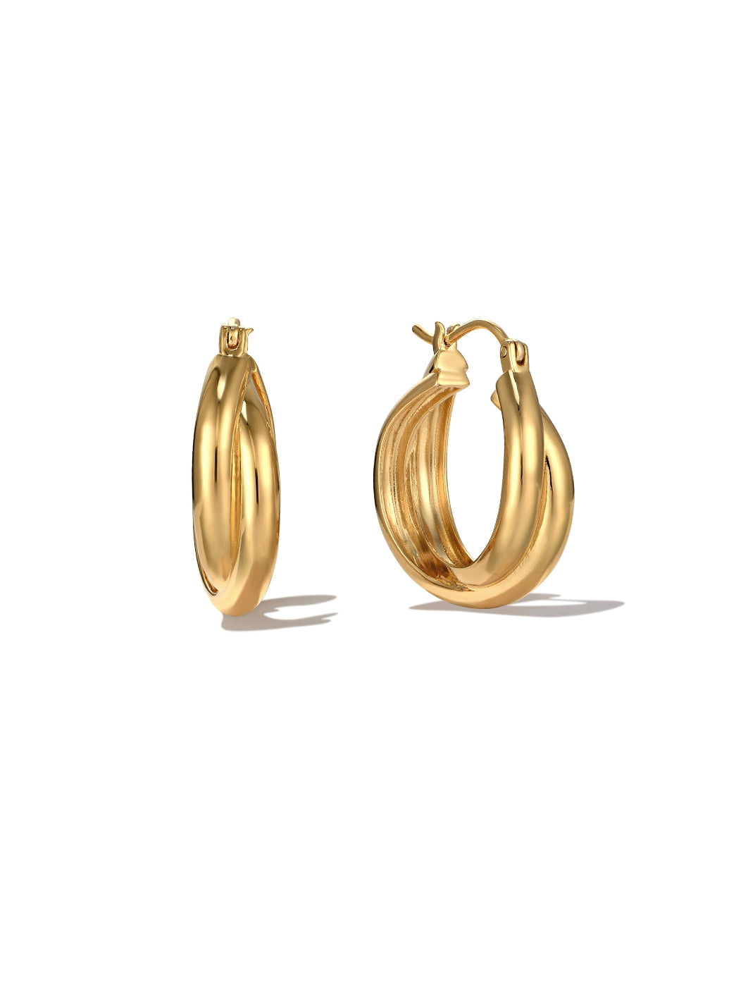 Jeannie Bold Entwine Hoop Earrings - MOUSAI