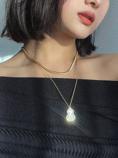 Aria Bold Snake Chain Necklace - MOUSAI