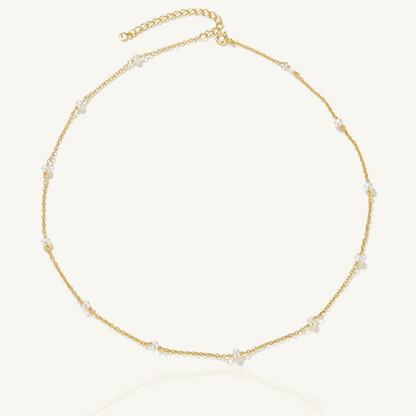 Hazel Pearl Chain Necklace - MOUSAI