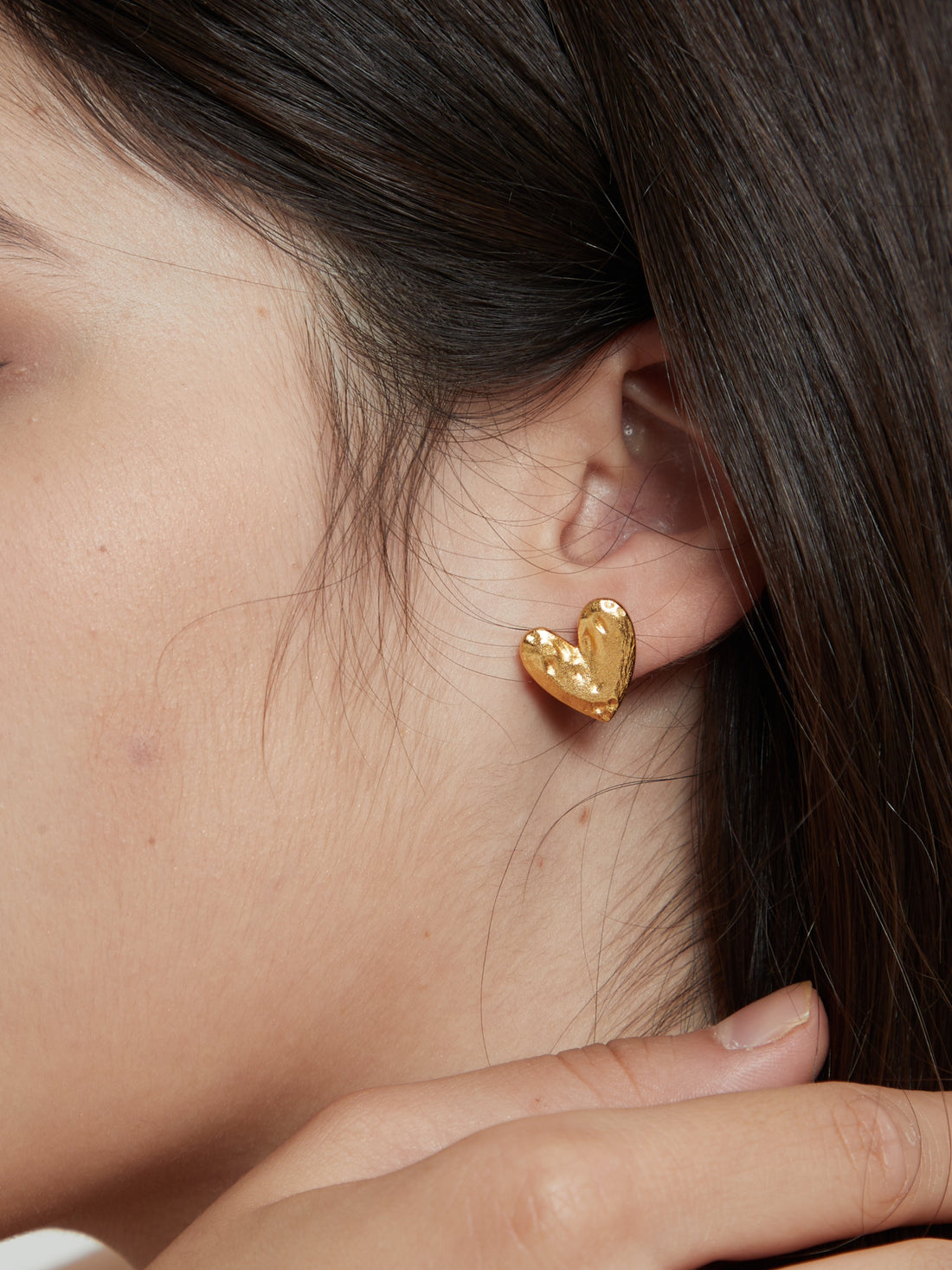 Valentina Heart Stud Earrings - MOUSAI