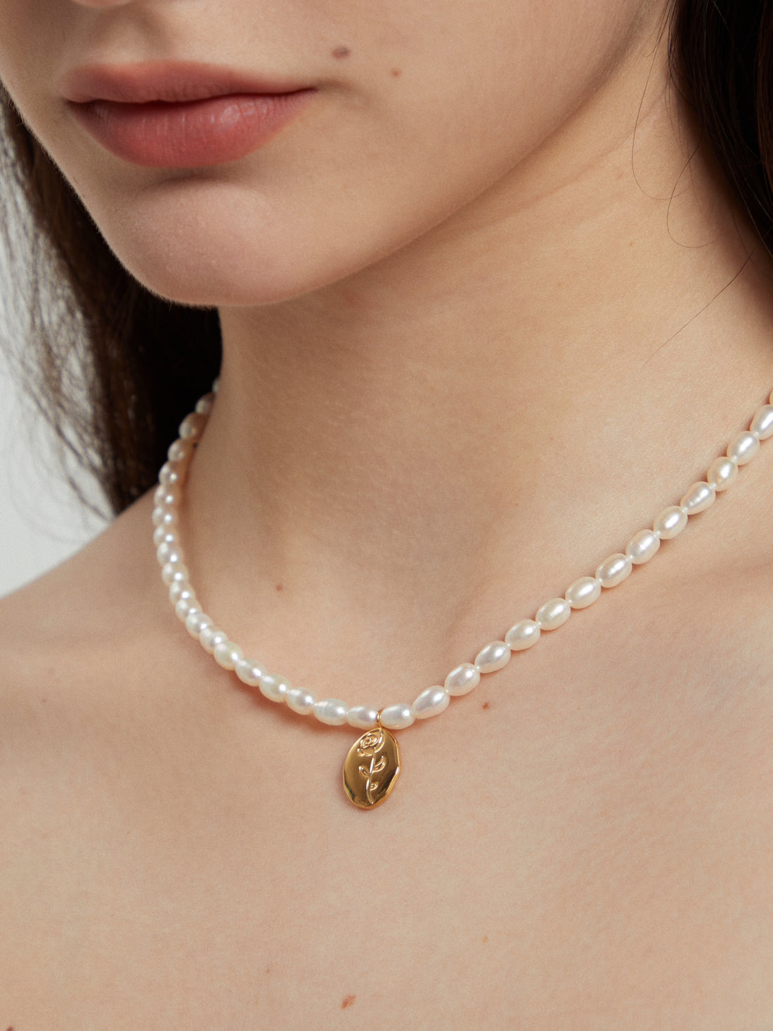 Rosa Pearl Necklace - MOUSAI