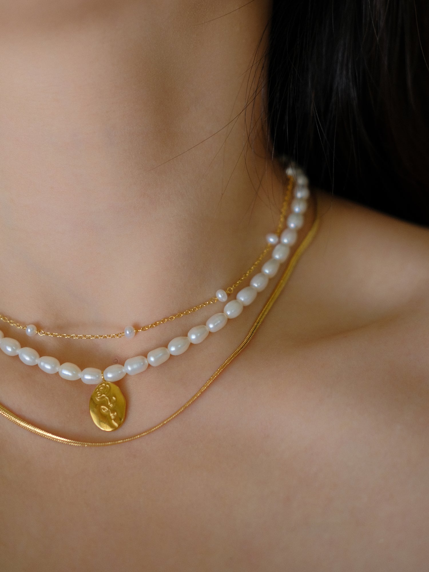 Rosa Pearl Necklace - MOUSAI