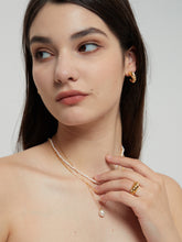 Lena Croissant Huggies Earrings - MOUSAI