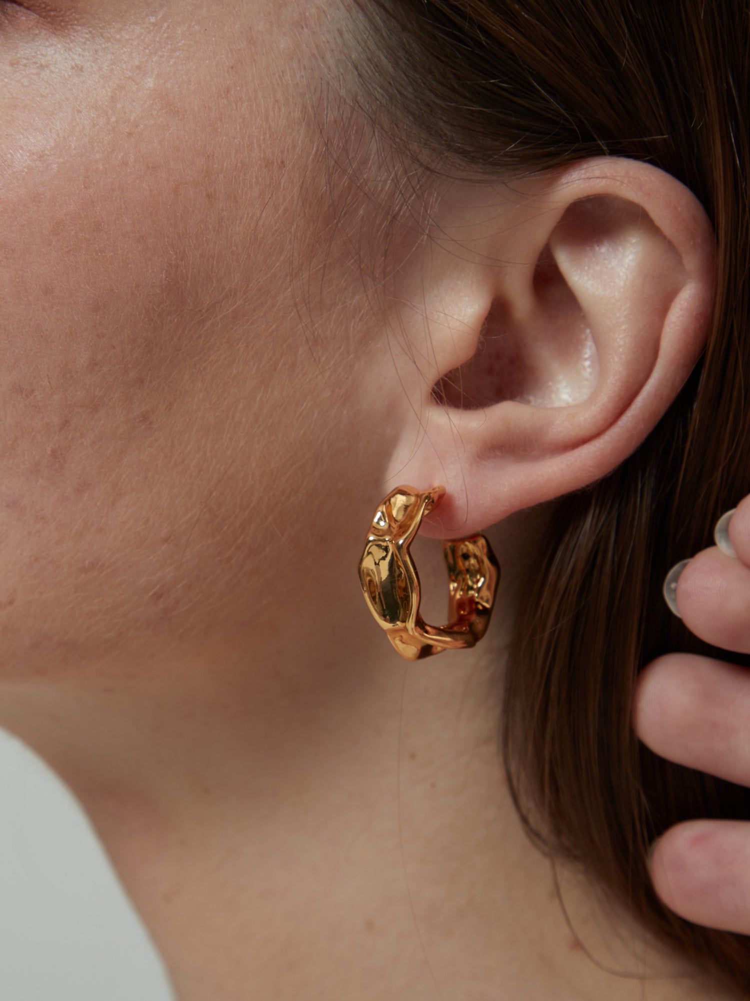 Bellona Chunky Hoop Earrings - MOUSAI