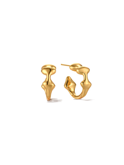 Hailey Serpentine Hoop Earrings - MOUSAI